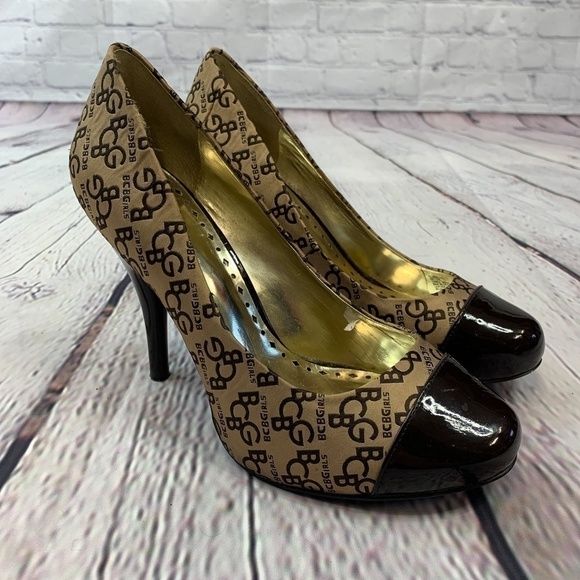 🎉BCBGirls Pumps w/ Brown Patent Leathern Details - Picture 2 of 9